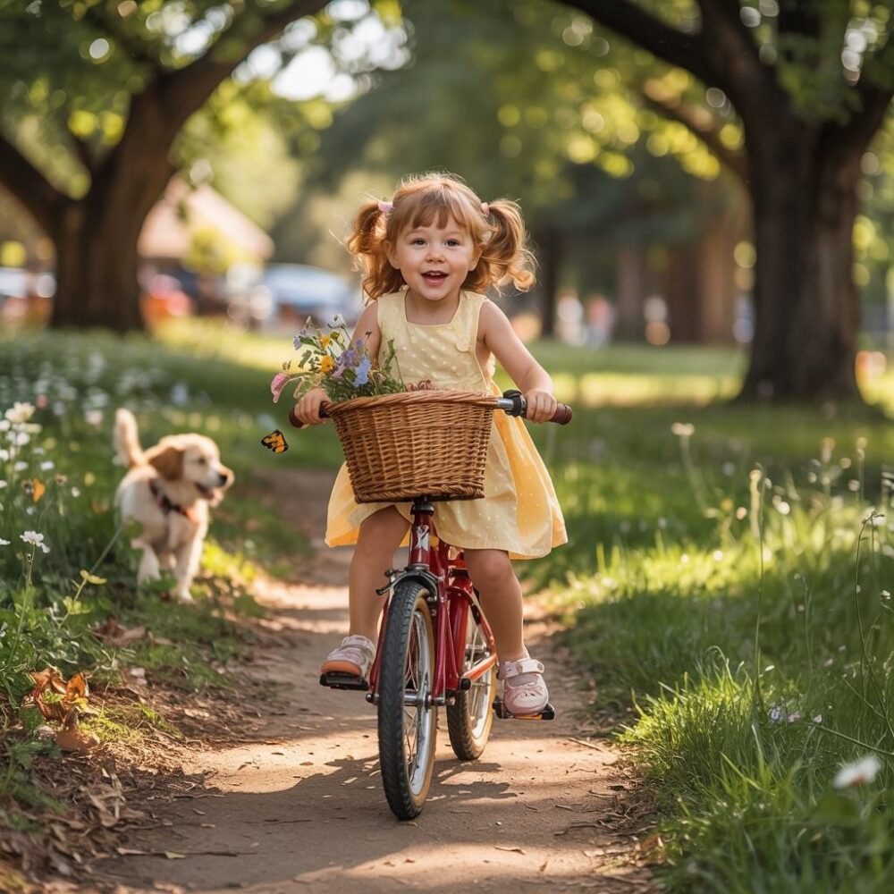 Dziewczynka na rowerze