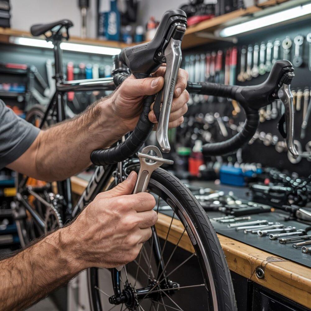 Hamulce rowerowe z bliska