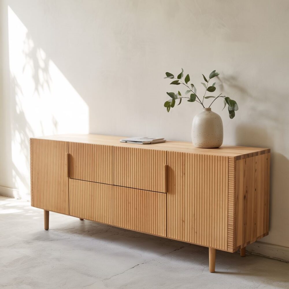 Komoda ryflowana minimalistyczna