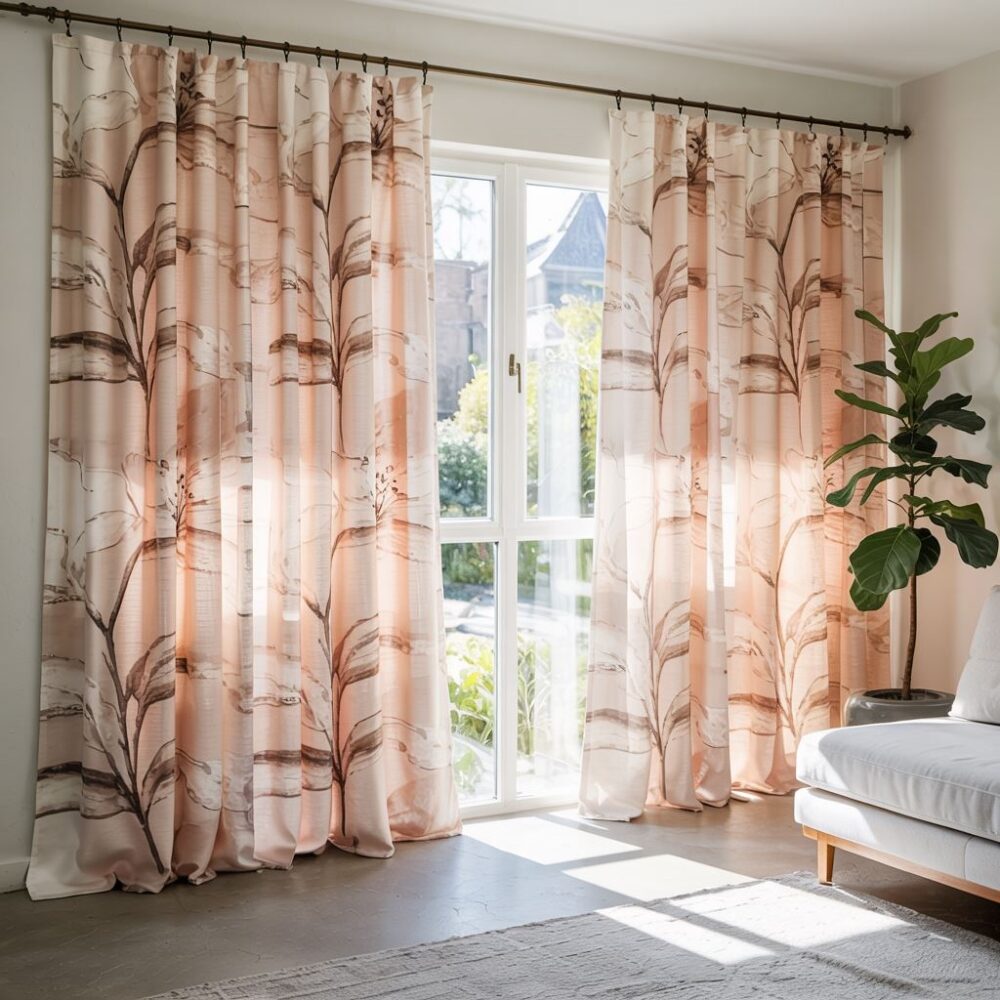 Modne zasłony w kwiaty