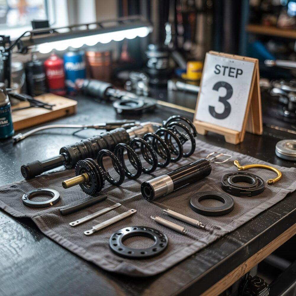 Rozbieranie amortyzatora rowerowego