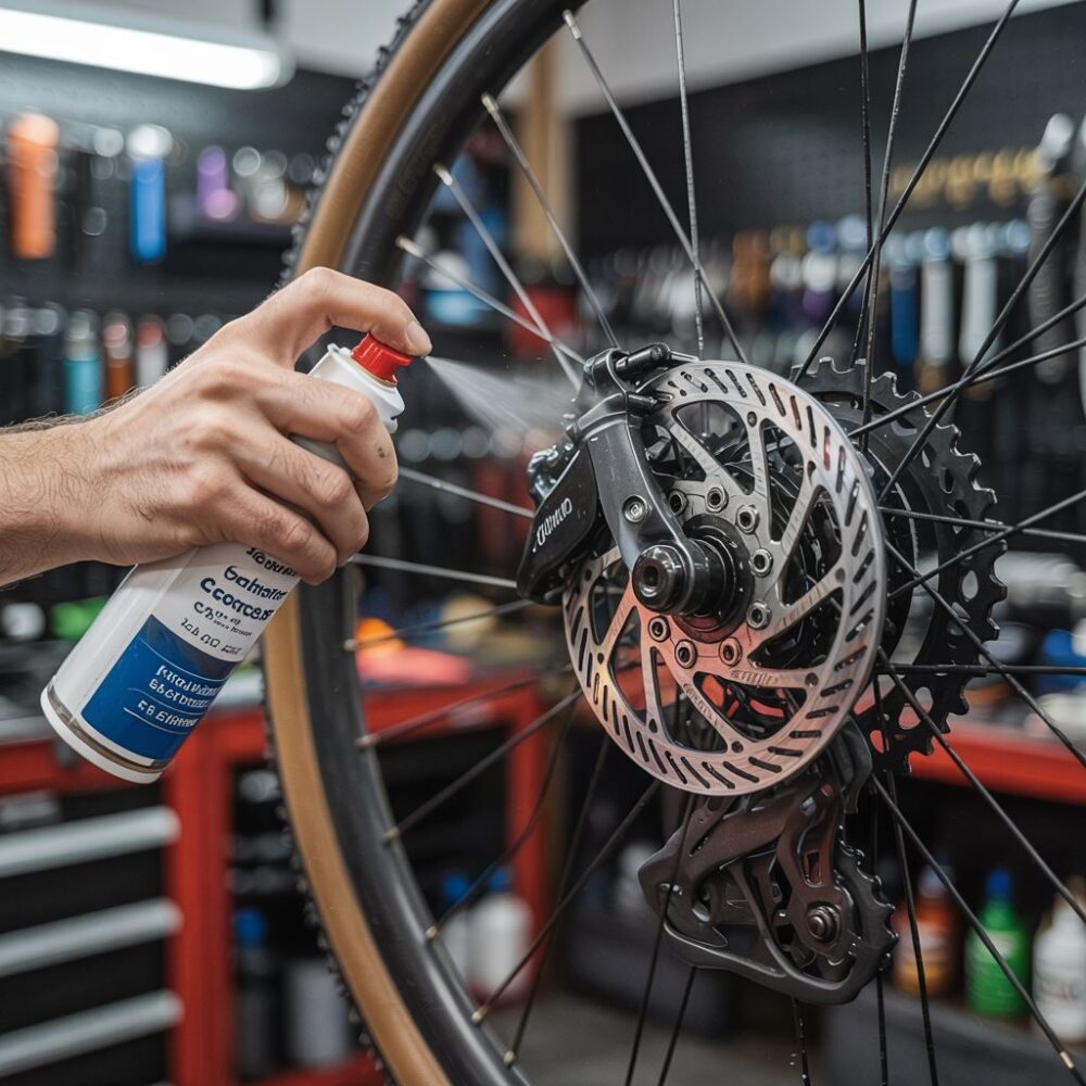 czyszczenie tarczy hamulcowej roweru