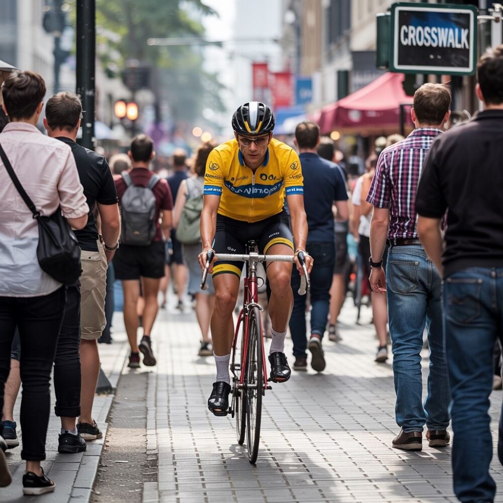 jazda rowerem w mieście