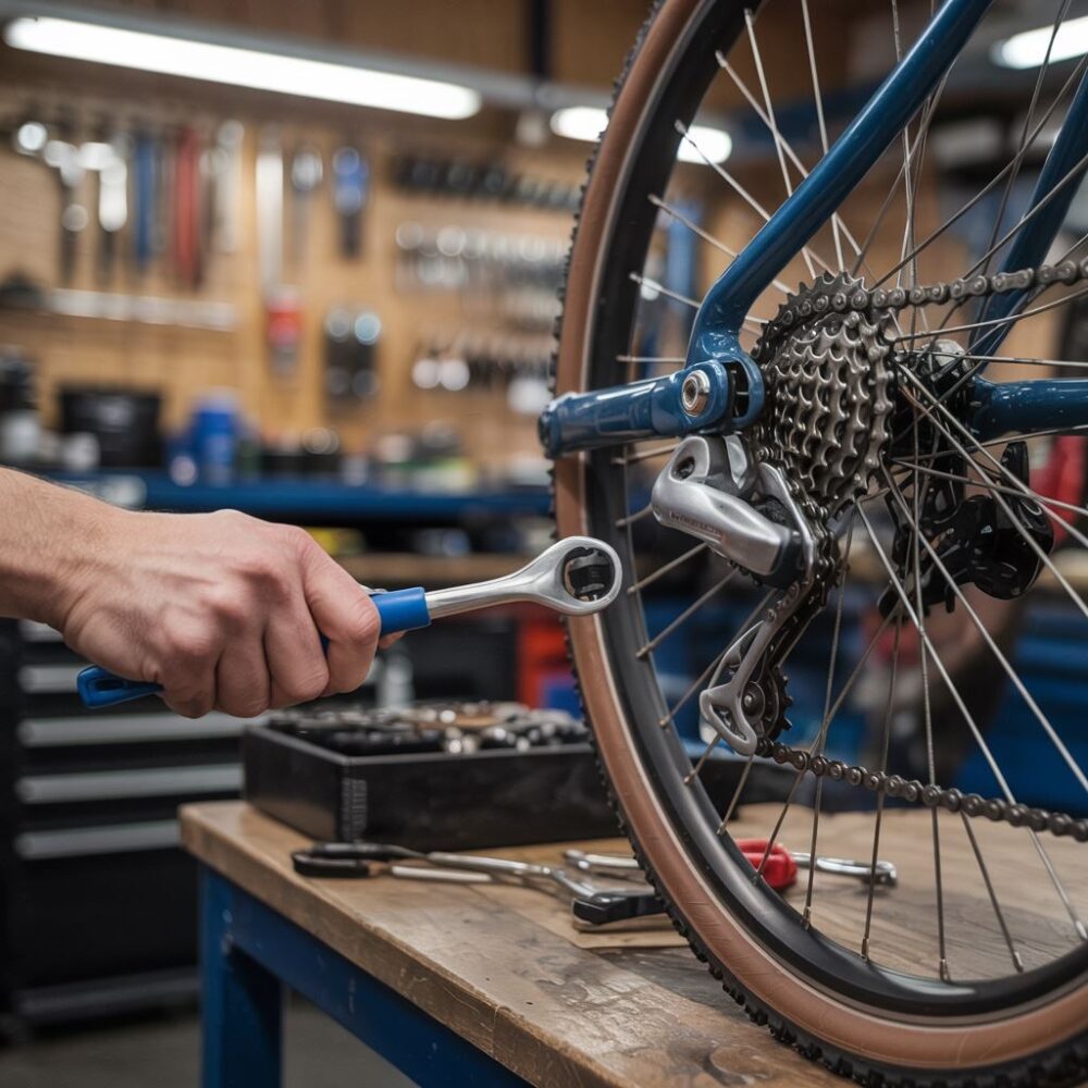 naciąganie łańcucha rowerowego