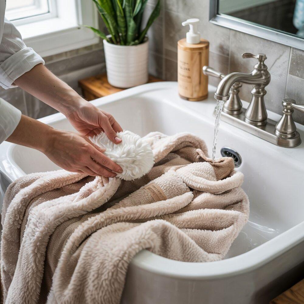 pranie płaszcza ręcznie