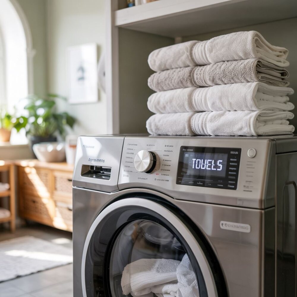 ustawienia prania ręczników