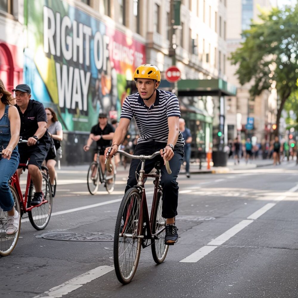 znak drogowy przy chodniku